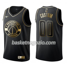 Canotte Uomo Washington Wizards Personalizzate Nike Nero Golden Edition Swingman